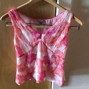 Silk sleeveless top